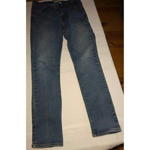 Levi Strauss Womens Jeans Size 10 Blue Denim Mid Rise Skinny Button Slim